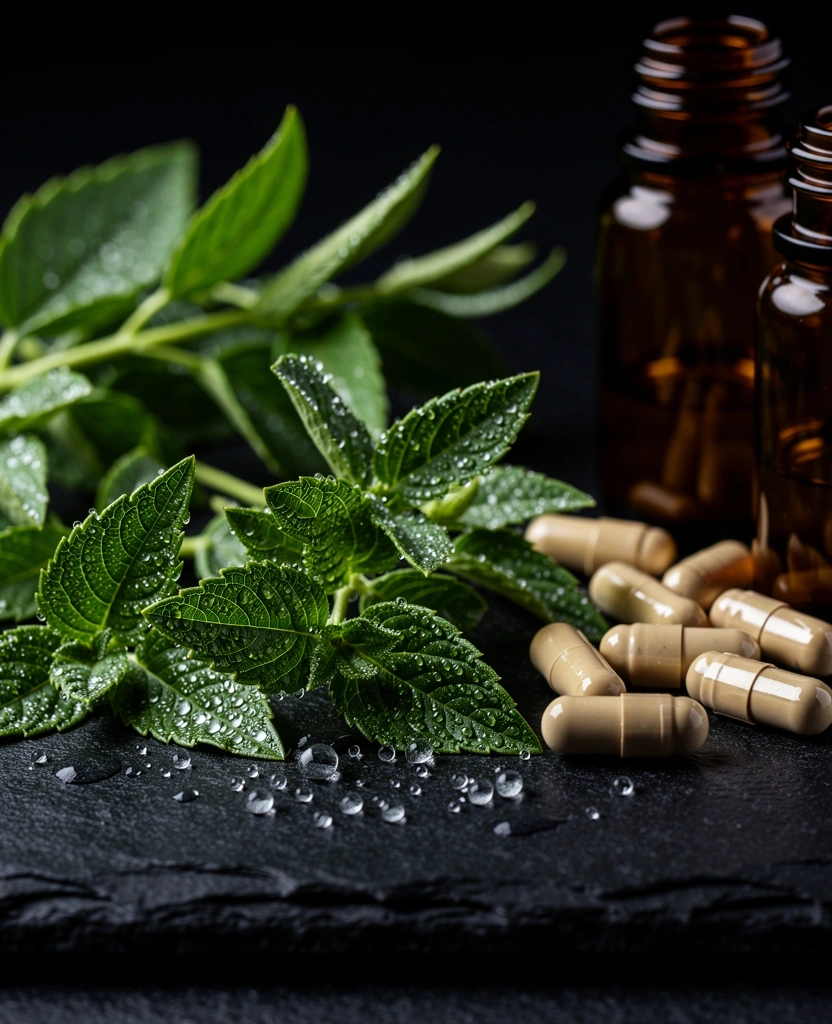 Macro botanical extraction focus